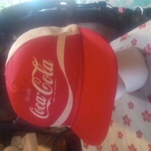 VINTAGE DRINK COCA -COLA RED SNAP BACK CAP